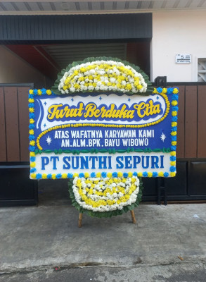 Papan Bunga Duka di Pengkok